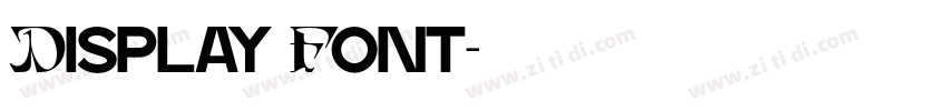 Display Font字体转换